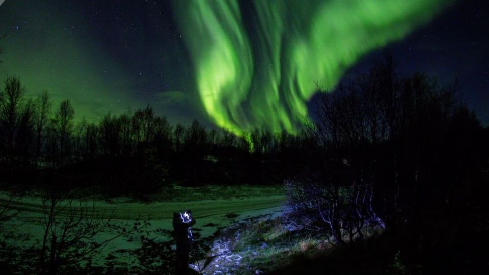 شفق قطبی در مورمانسک روسیه
