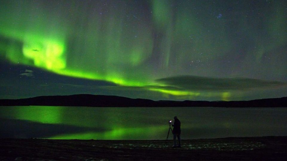 شفق قطبی در مورمانسک روسیه