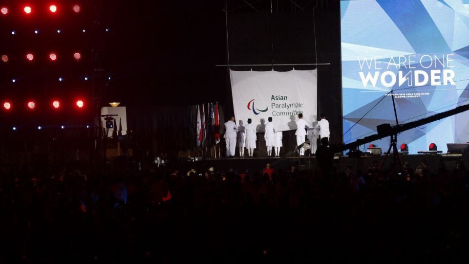 گزارش تصویری از مراسم اختتامیه بازی‌های پاراآسیایی 2018 اندونزی