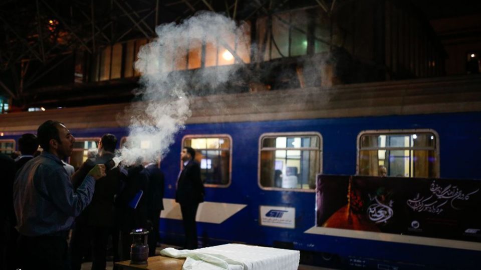 اعزام اولین گروه زائرین اربعین از راه آهن تهران