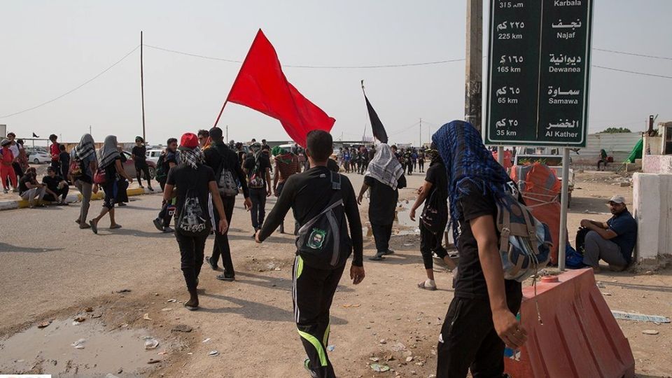 پیاده روی اربعین در ناصریه عراق 