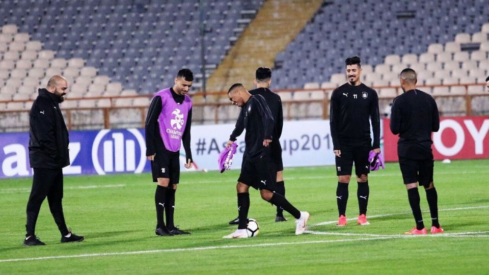 تصاویری از تمرین السدی‌ها در شب دیدار با پرسپولیس 