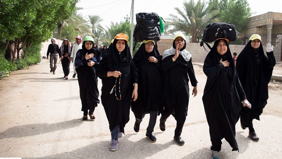 پیاده روی اربعین در منطقه زرگه