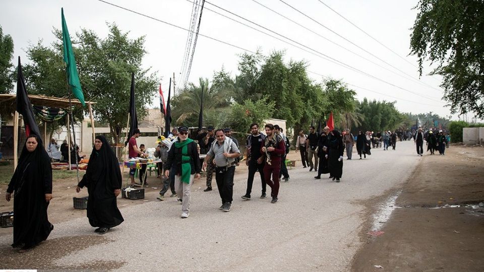 پیاده روی اربعین در منطقه زرگه