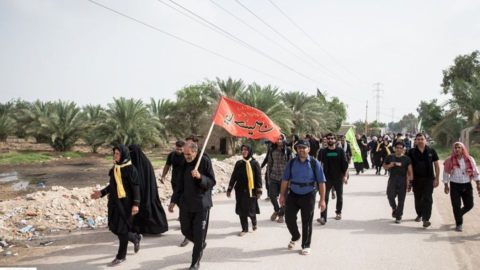 پیاده روی اربعین در منطقه زرگه