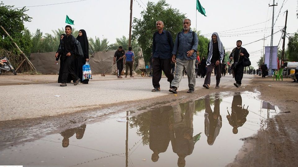 پیاده روی اربعین در منطقه زرگه