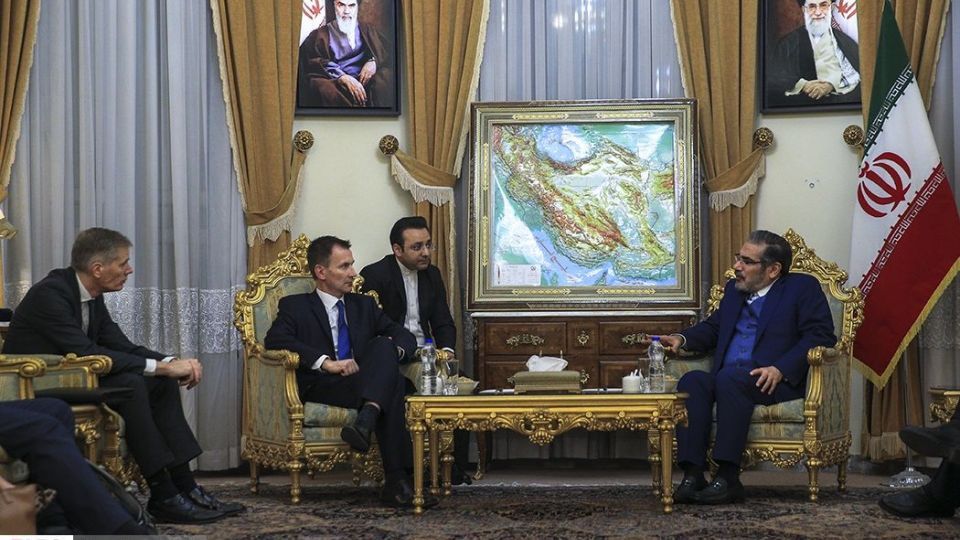 دیدار وزیر خارجه انگلیس و دبیر شورای عالی امنیت ملی