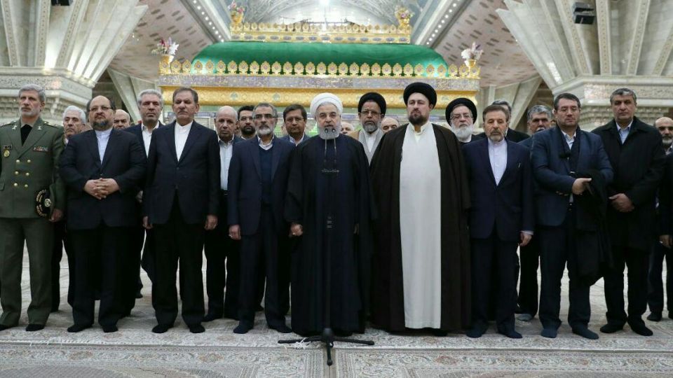روحانی: مشکلات ما عمدتاً بخاطر فشار آمریکا و اذناب آن است/ امام مردم را به آینده بهتر و حاکمیت مردم امیدوار کرد روحانی: مشکلات ما عمدتاً بخاطر فشار آمریکا و اذناب آن است/ امام مردم را به آینده بهتر و حاکمیت مردم امیدوار کرد