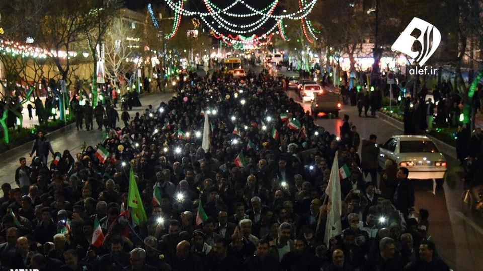 گلباران حرم رضوی در شب میلاد امام جواد ‎(ع)