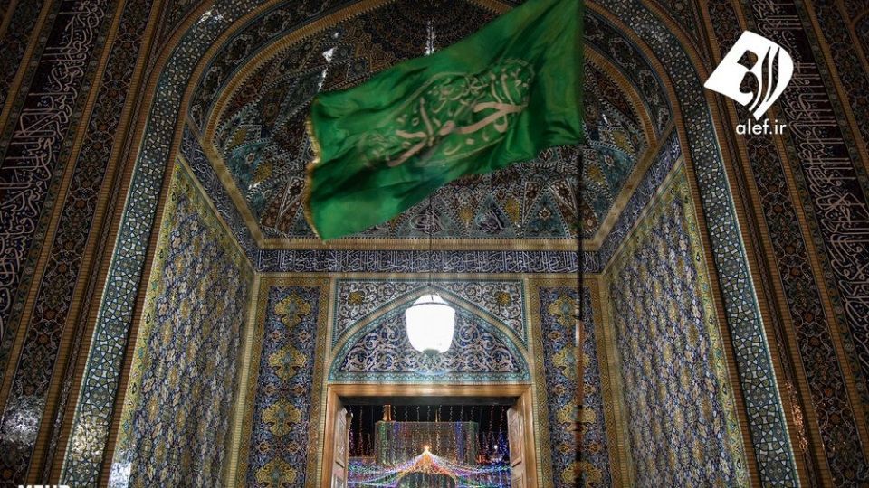 گلباران حرم رضوی در شب میلاد امام جواد ‎(ع)