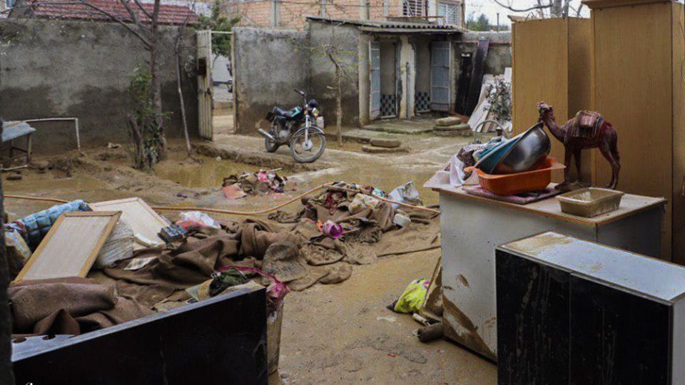 خسارات سیل در گنبد کاووس 