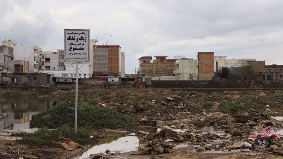 خسارات سیل در گنبد کاووس 