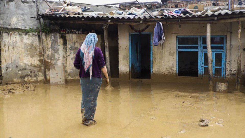 خسارات سیل در گنبد کاووس 