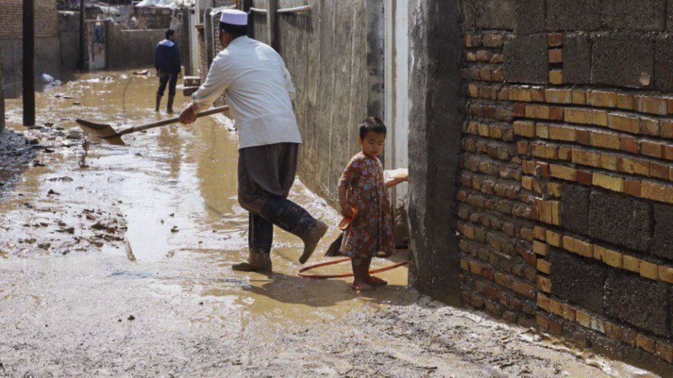 خسارات سیل در گنبد کاووس 