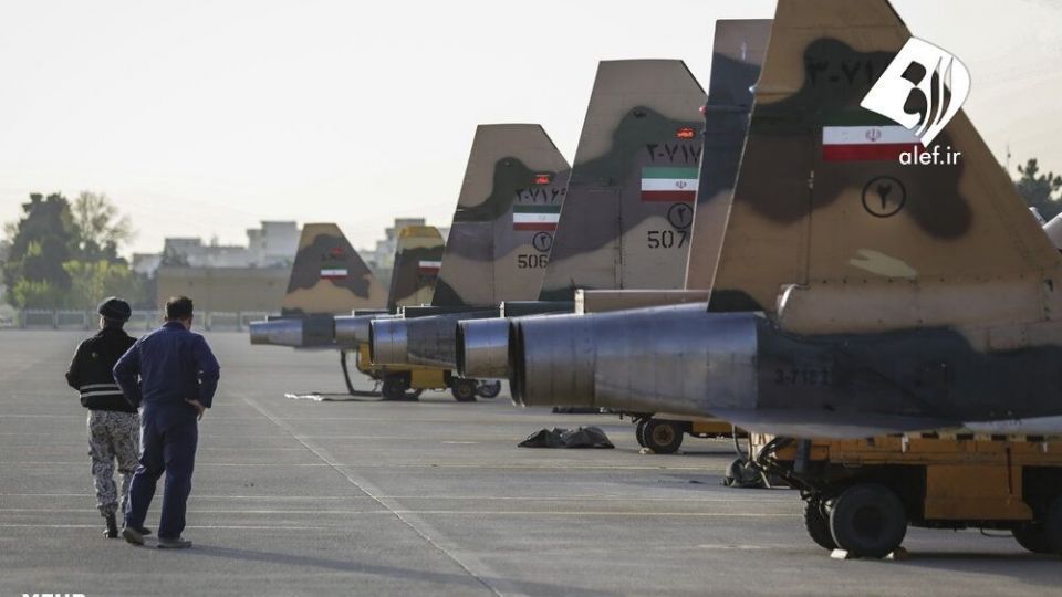تمرین رژه جنگنده بمب افکن‌های نیروی هوایی ارتش