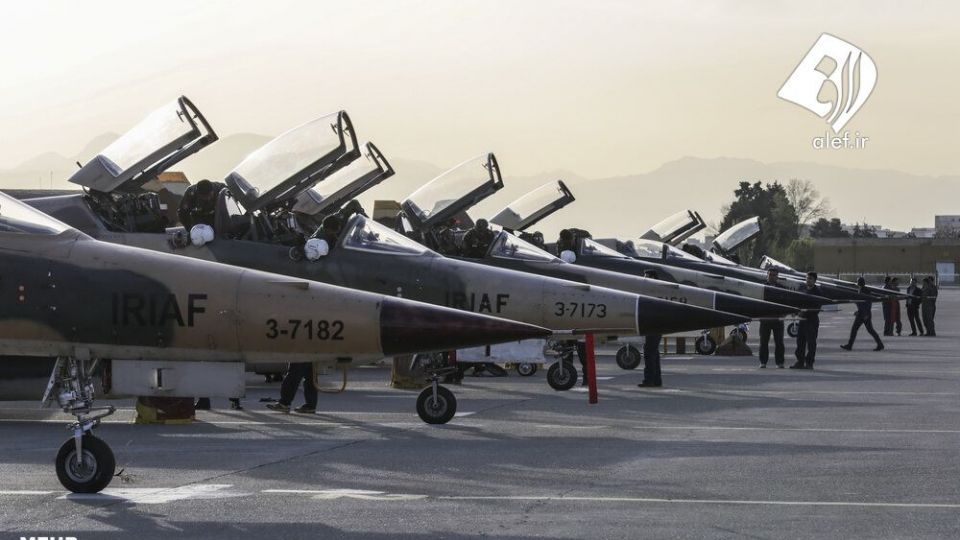 تمرین رژه جنگنده بمب افکن‌های نیروی هوایی ارتش