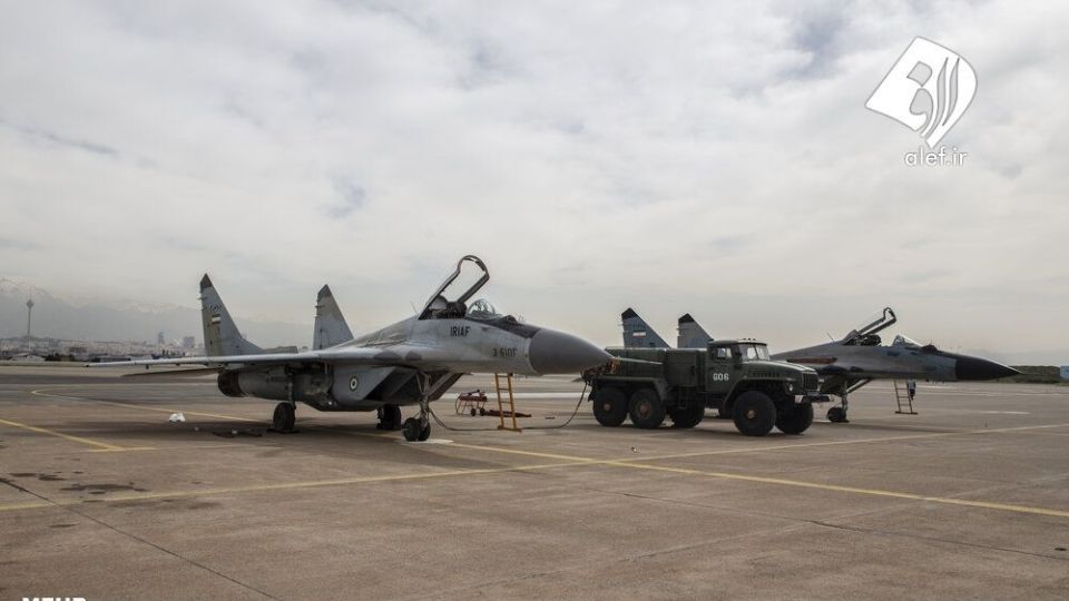 تمرین رژه جنگنده بمب افکن‌های نیروی هوایی ارتش