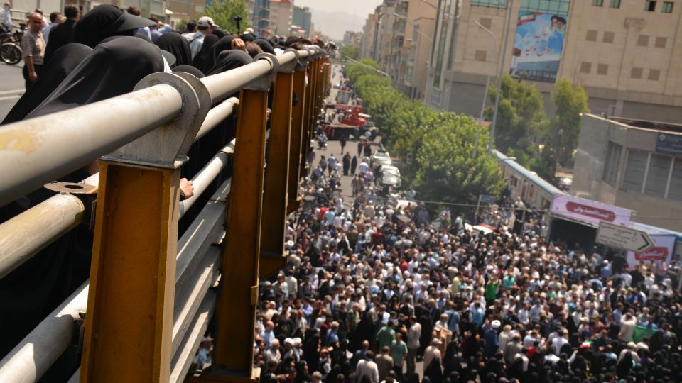 مراسم وداع و تشییع پیکر ۱۵۰ شهید دفاع مقدس در تهران