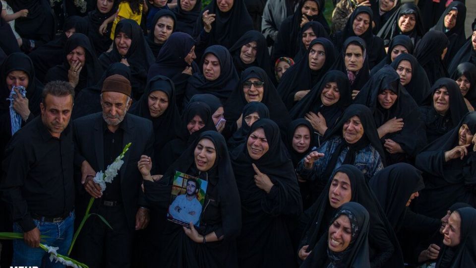 تشییع پیکر شهید اکبر مهدی‌زاده