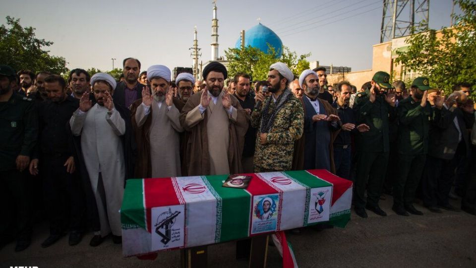 تشییع پیکر شهید اکبر مهدی‌زاده
