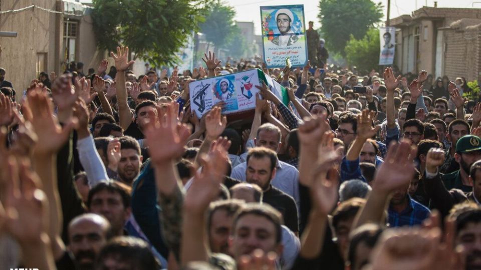 تشییع پیکر شهید اکبر مهدی‌زاده