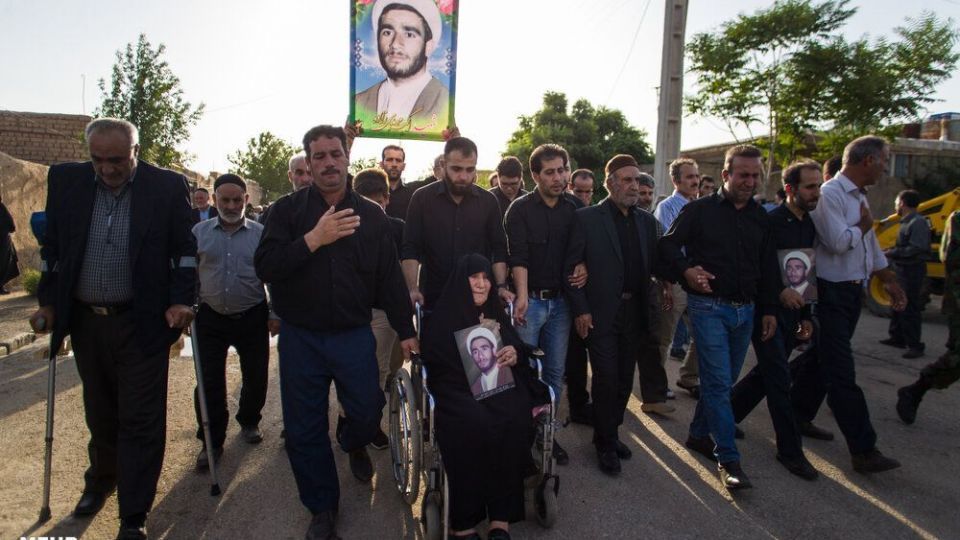 تشییع پیکر شهید اکبر مهدی‌زاده