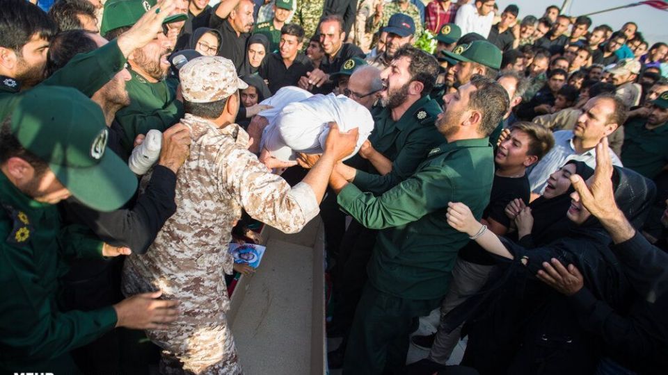 تشییع پیکر شهید اکبر مهدی‌زاده