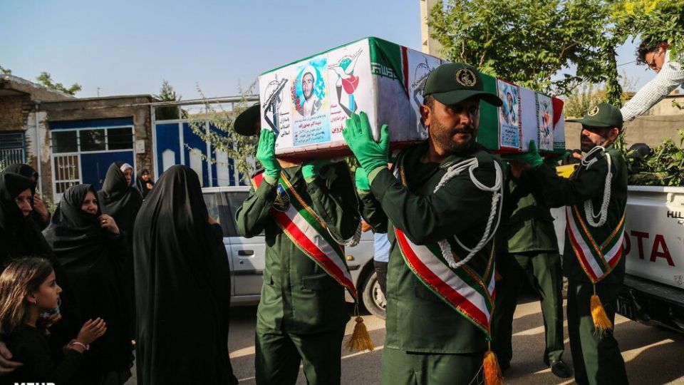تشییع پیکر شهید اکبر مهدی‌زاده