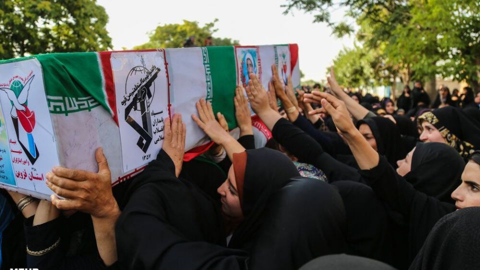 تشییع پیکر شهید اکبر مهدی‌زاده