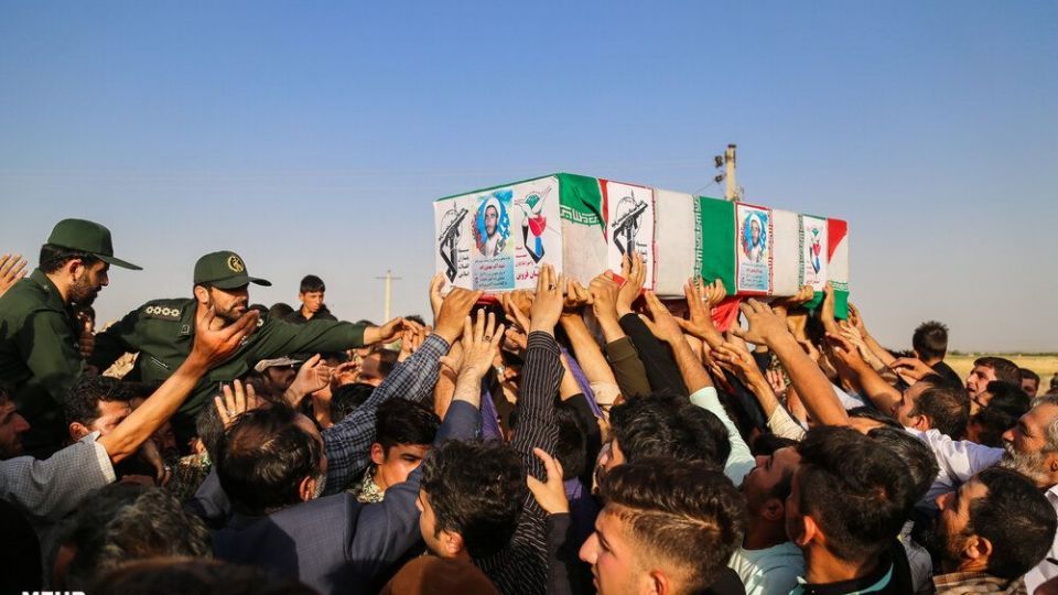 تشییع پیکر شهید اکبر مهدی‌زاده