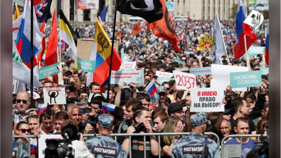 تظاهرات گسترده مخالفان پوتین در مسکو 