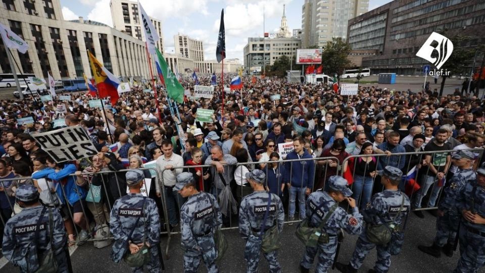 تظاهرات گسترده مخالفان پوتین در مسکو 