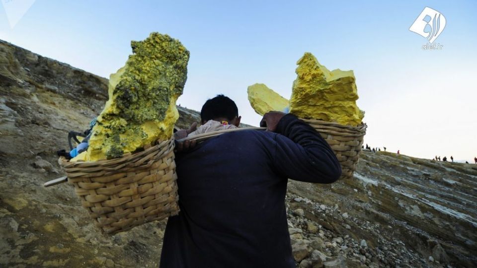  معدن آتشفشانی کاوا ایجن به روایت تصویر