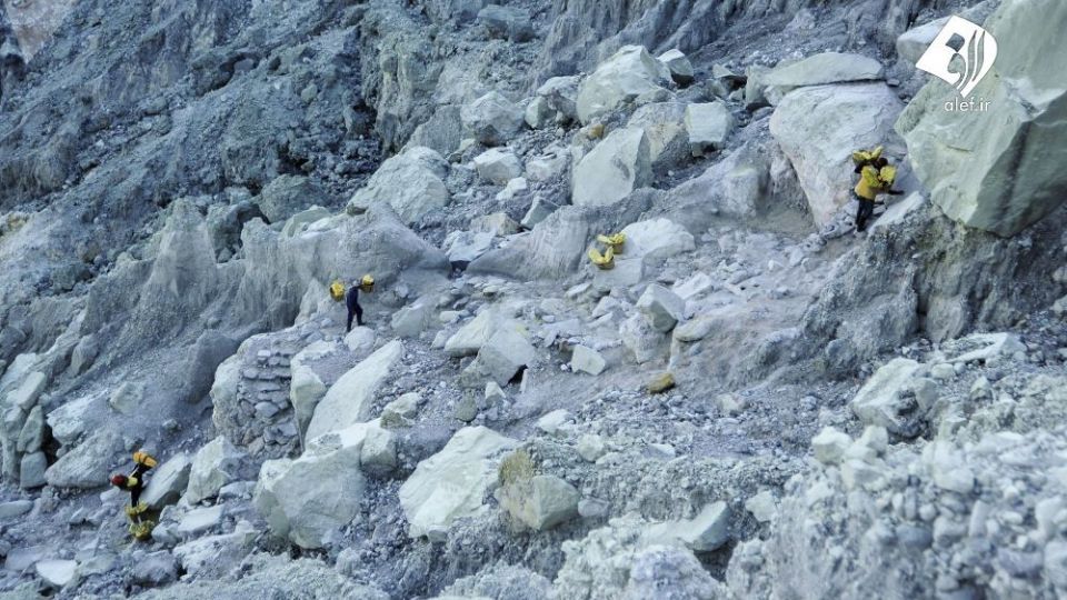  معدن آتشفشانی کاوا ایجن به روایت تصویر