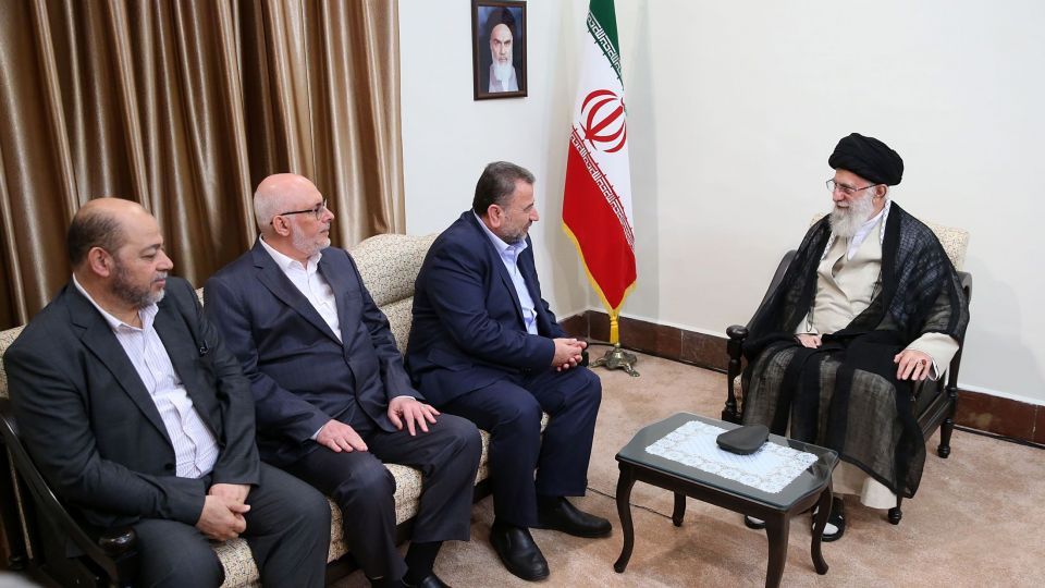 دیدار نایب رئیس دفتر سیاسی حماس با رهبر انقلاب اسلامی