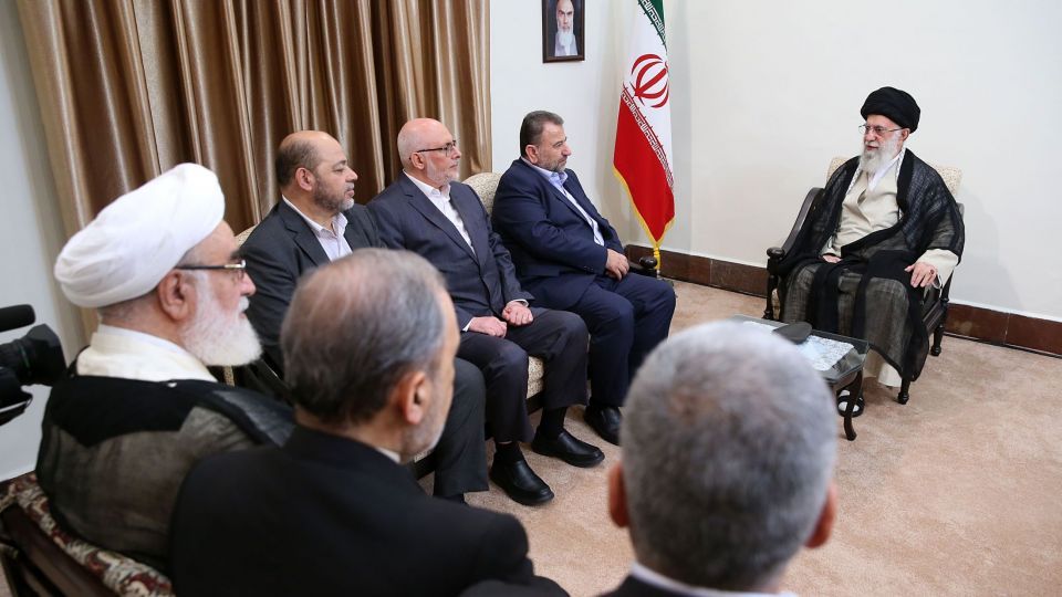 دیدار نایب رئیس دفتر سیاسی حماس با رهبر انقلاب اسلامی