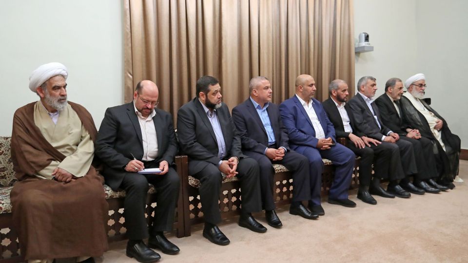 دیدار نایب رئیس دفتر سیاسی حماس با رهبر انقلاب اسلامی