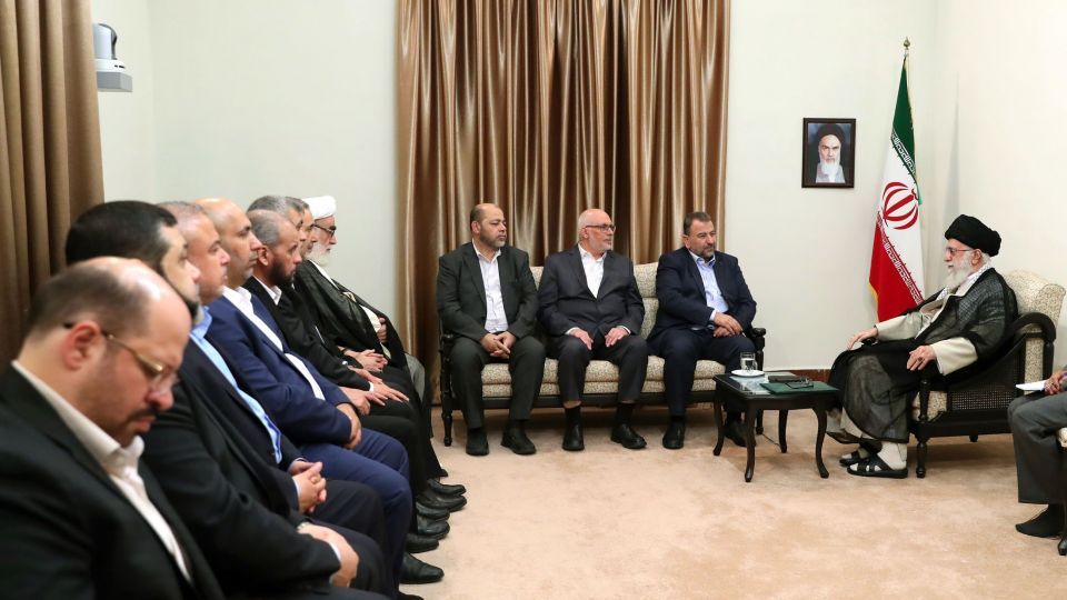 دیدار نایب رئیس دفتر سیاسی حماس با رهبر انقلاب اسلامی