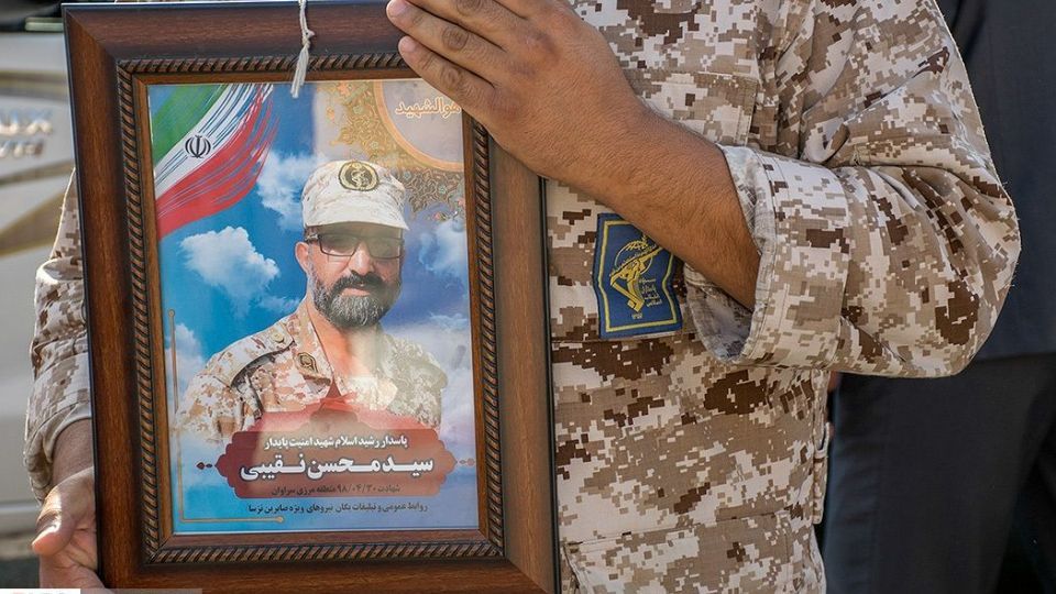 تشییع پیکر شهید «سیدمحسن نقیبی» در کرمانشاه