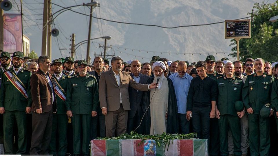 تشییع پیکر شهید «سیدمحسن نقیبی» در کرمانشاه