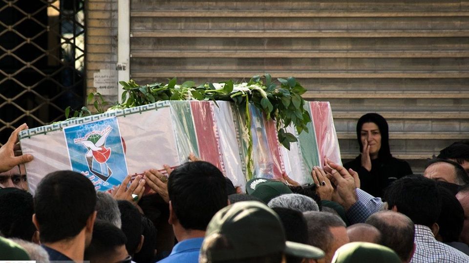 تشییع پیکر شهید «سیدمحسن نقیبی» در کرمانشاه