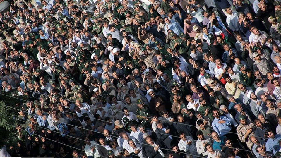 تشییع پیکر شهید «سیدمحسن نقیبی» در کرمانشاه