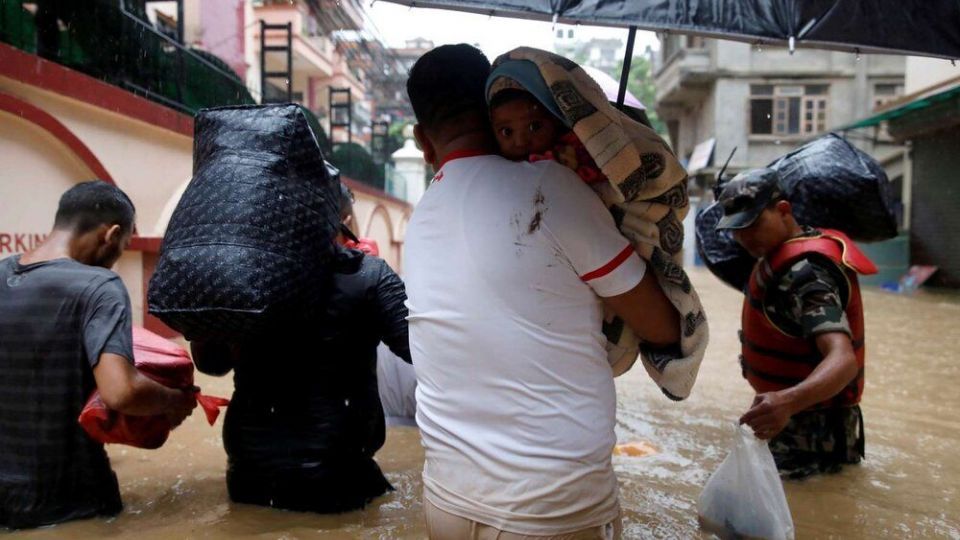 سیل در جنوب آسیا