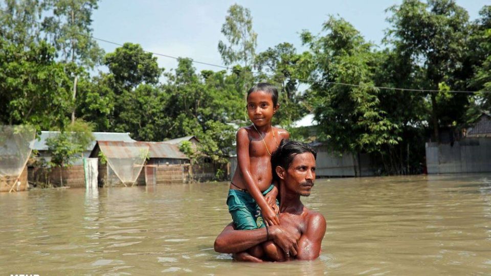 سیل در جنوب آسیا