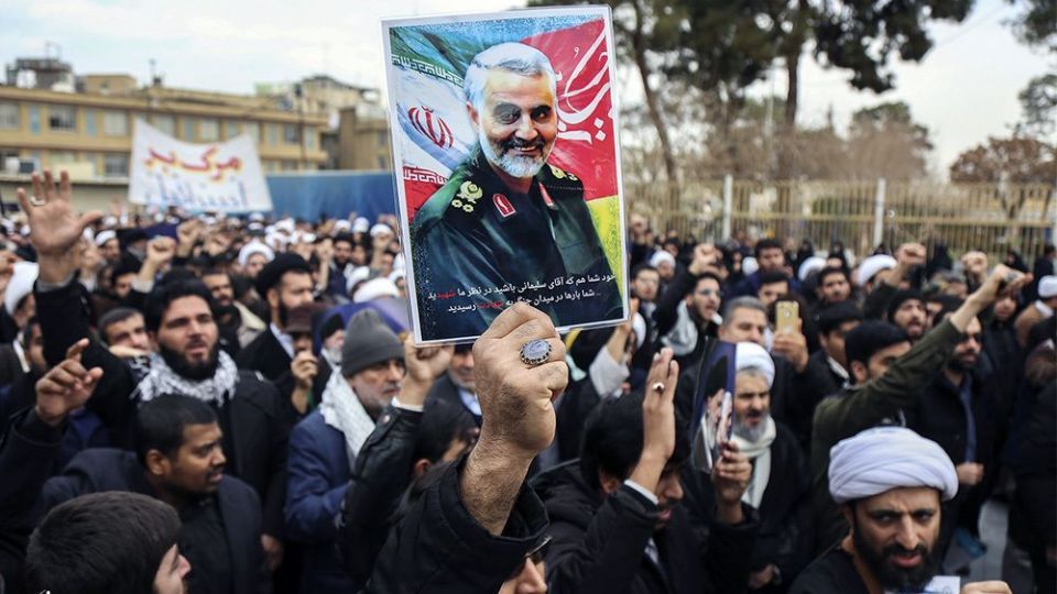  راهپیمایی مردم قم در پی شهادت سردار سلیمانی