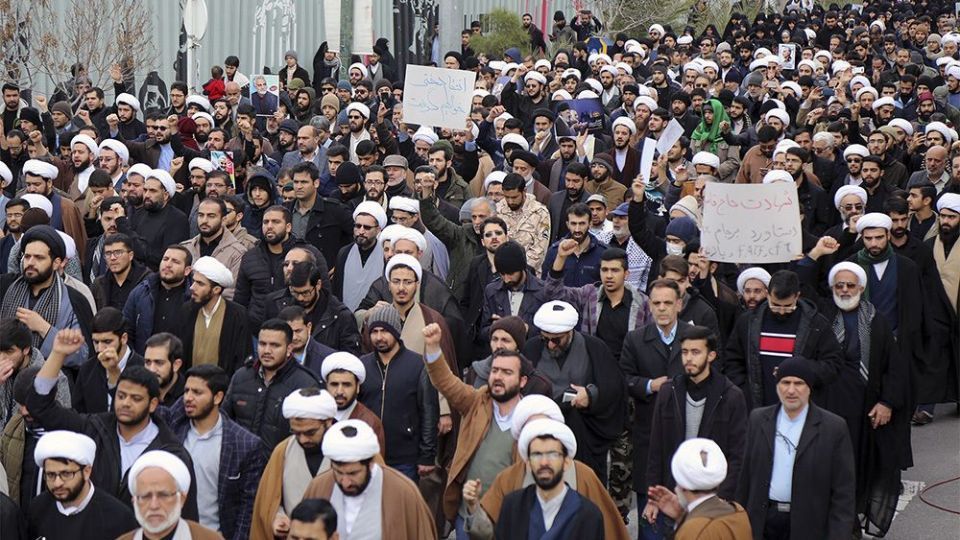  راهپیمایی مردم قم در پی شهادت سردار سلیمانی