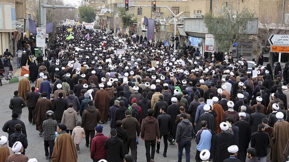  راهپیمایی مردم قم در پی شهادت سردار سلیمانی