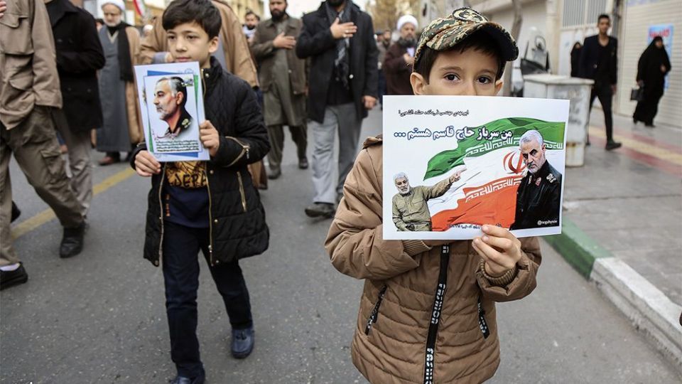  راهپیمایی مردم قم در پی شهادت سردار سلیمانی