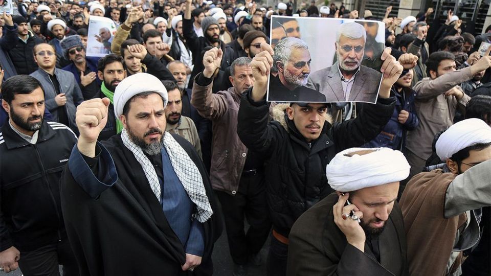  راهپیمایی مردم قم در پی شهادت سردار سلیمانی