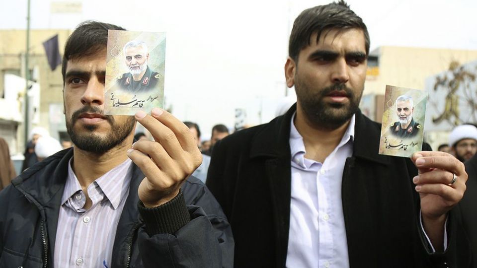  راهپیمایی مردم قم در پی شهادت سردار سلیمانی